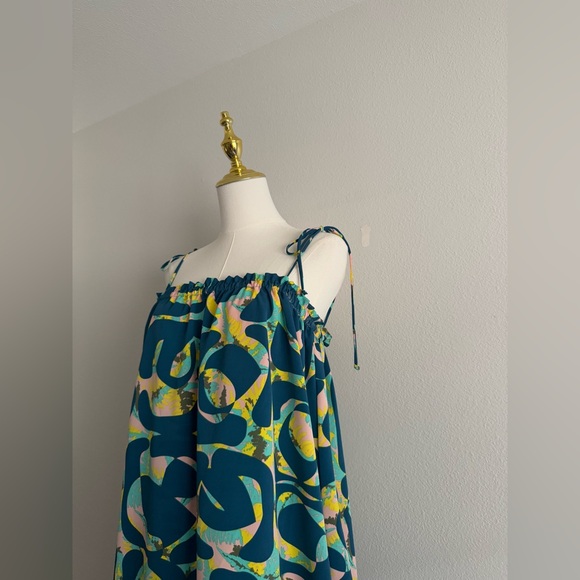 Manuhealii 2pc Set Dress Women’s Sz M/L Spaghetti Strap Midi Dress Set Hawaii - Picture 6 of 9